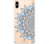 Funda original compatible con iPhone XS Max con un diseño de Rick y Morty Half Rick