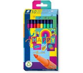 Staedtler triplus color 323 pack de 10 rotuladores de punta fina - trazo 1mm aprox - tinta base de agua - colores surtidos