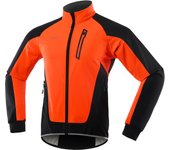 Arsuxeo Men Cycle Jacket Waterproof Windproof Thermal Fleece Bike Jersey MTB Bicycle Riding Running Autumn Winter Jacket Coat