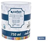 Cofan Pintura Tiza Chalk Paint Blanco Tiza 750ml para Restauración y Decoración Vintage