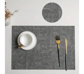 Placemats, Faux Leather Table mats Set,  Place Mats Non-slip Thermal Stain-resistant Easy to Clean Table mat for Table,kitchens
