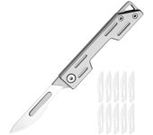Foldable and Replaceable Blades, Multifunctional, Compact, Portable and Sharp All-steel Handmade Knife