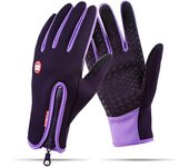Guantes aislantes de vellón con pantalla táctil, térmicos, resistentes al viento, a la nieve, cálidos, para deportes de invierno, esquí, snowboard, equitación, motociclismo, bicicleta, guantes de senderismo