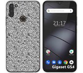 Funda Silicona para Gigaset GS4 diseño Letras Dibujos