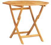 Mesa de Jardín plegable Madera de Teca maciza 85x85x76 cm
