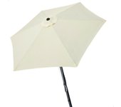 Sombrilla Aktive 300 x 248,5 x 300 cm Acero Aluminio Crema Ø 300 cm