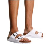 Sandalias Birkenstock Arizona para mujer en color blanco