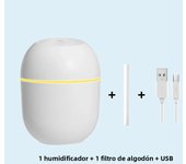 Portable USB Ultrasonic Air Humidifier Essential Oil Diffuser Car Purifier Aroma Anion Mist Maker with LED Lamp Romantic Light