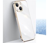 6D Electroplate Phone Case For iPhone 15 14 13 12 11 Pro Xs Max X XR 6 6s 7 8 Plus SE2020 Golden Plating Fundas Cover