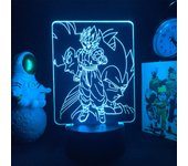 Japanese Anime Drogan Ball Super Saiyan Goku Vegeta Figure Led Acrylic Stand 3d Illusion Colorful Nightlight for Kids Birthday