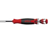 Wiha Destornillador con cargador LiftUp 25 magnético en surtido con 12 bits, de 1/4" en blíster (38605)