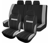 Fundas Universales de Asiento de Coche Compatibles with Airbag, Divisibles por 3 Cremalleras, Adecuadas para Ford Freestar