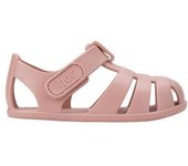 Cangrejeras niña barefoot de la marca Igor modelo Nemo Solid color maquillaje las sandalias respetuosas mas buscadas de Igor made in Spain para playa o piscina con cierre de tira adherente