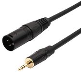 CABLEPELADO Cable audio XLR 3 pin macho a Jack 3.5 mm macho, Cable XLR a jack de 3.5 mm, Compatible con Micrófonos, Altavoces, Mezcladores, Amplificadores, Teléfonos, Ordenadores, 2 Metros