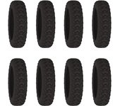 8PCS/Set Suitcase Wheels Protection Cover with Silent Sound Silicone Trolley Box Casters Cover Travel Luggage Caster Shoes