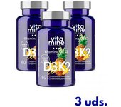 Herbora Pack 3 Vitamina D3+K2 60 Comp Masticables