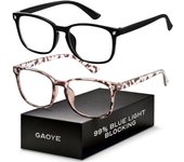 Blue Light Blocking Glasses - Fashion Square Fake Eyeglasses, Anti UV Ray Computer Gaming Glasses Blue Blockers for Women/Men