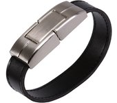 JASTER USB flash drive 64gb Leather metal keyring Pendrive creativo 32gb 16gb 8gb 4gb usb2.0 Wrist band