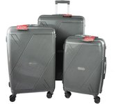 Maletas de Viaje 3 Piezas Rígidas 100% PP Ultrarresistentes con Cerradura TSA - Doble Rueda 20/24/28