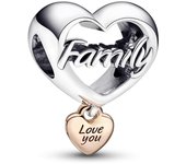 Charm Pandora plata rosa Corazón Te Quiero Familia 782326C00 5700303013862