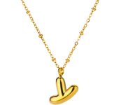 Initial Letter Necklace For Women Waterproof Gold Color Alphabet Necklaces 2024 Trend Stainless Steel Jewelry Freeshipping Items