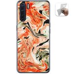 Tumundosmartphone Funda Gel Tpu para Oppo A91 diseño Mármol 12 Dibujos