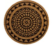 PANDAHOME Alfombra Felpudo para Puerta de Entrada - Antideslizante de Fibra de Coco 100% Natural