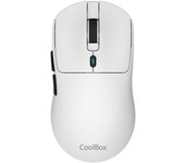CoolBox - W03 ratón Juego mano derecha RF Wireless + Bluetooth + USB Type-C Óptico 10000 DPI - COO-MOU-W03-W COO-MOU-W03-W
