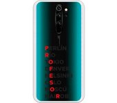 Funda compatible con Xiaomi Redmi Note 8 Pro - Profesor Rojo Clear