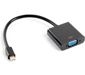 Adaptador lanberg minidisplayport macho/vga hembra 20cm negro
