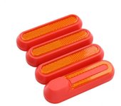 Cubierta de rueda reflectante para patinete eléctrico xiaomi carcasa protectora delantera y trasera, Reflector nocturno de seguridad