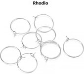 20-50pcs/lot 20 25 30 35 mm  KC Gold Hoops Earrings Big Circle Ear Wire Hoops Earrings Wires For DIY Jewelry Making Supplies