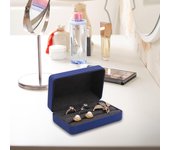 Ring Organizer Box Rings Holder PU Leather Tray Trendy Ring Storage Box Jewelry Case Jewelry Box for Women Lady Cufflinks
