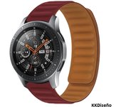Magnetic Loop For Samsung Galaxy watch band 6/5 pro/4/Classic/active 2 20mm 22mm Silicone Belt bracelet huawei GT 2-2e 3-4 strap