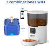 4L Pet Feeder Tuya WIFI Automatic Dog Food Dispenser Smart Cat Feeder 2L Cat Automatic Drinking Fountain Dog Water Feeder