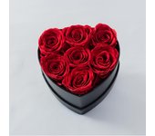 Caja en forma de Corazón de 27 Rosas eternas: Rosas eternas, Regalos de Rosas eternas para tu esposay Amante, San Valentín