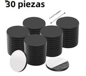 30/50/100pcs Self Adhesive Magnetic Dia 20mm Thickness 2mm Round Rubber Flexible Small Sticky Magnets Disc for Crafts and Fridge