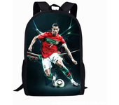 17 "bolsa de escuela de una sola capa Ronaldo bolsa de escuela de gran capacidad