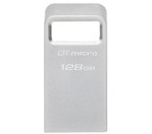 Kingston Technology DataTraveler Micro unidad flash USB 128 GB USB tipo A 3.2 Gen 1 (3.1 Gen 1) Plata