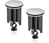 tapones universales para fregadero de baño, tapón de drenaje de lavabo de 40 mm, lavabo de altura ajustable, tapón de bañera con junta, para desagües de fregadero, fregaderos de cocina de baño (negro)