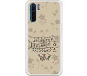 Funda compatible con Oppo A91 - Reno 3 - Be Unique Funda Gel stranger pared luces