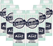 Pack 24ud Leche Semidesnatada DELEITE 1L (4 packs de 6 bricks de 1L)
