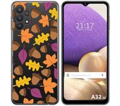 Tumundosmartphone Funda Gel Transparente para Samsung Galaxy A32 5G diseño Otoño Dibujos