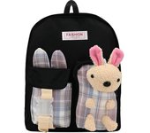 Mochila Kawaii con accesorios de conejo, mochila japonesa de gran capacidad, mochila Kawaii con múltiples bolsillos, linda mochila escolar de lona Kawaii, mochilas para estudiantes
