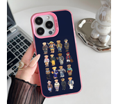 Epc Fashion Bear P-PoloS Phone Case IMD Phone Case For IPhone 16 15 14 13 12 11 Pro Max Plus Color Silver Cover