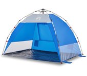 vidaXL Tienda de playa 2 personas impermeable apertura rápida azul