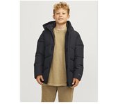 Jack&Jones - Chaqueta para Niño - Negro - Acolchada con Capucha y Cremallera
