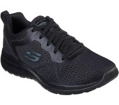 Skechers Zapatilla Mujer Bountiful Negro Tejido Malla Knit