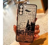 P-Potters Dark Ring Magic For Samsung S23 S22 S21 Ultra S20 FE S10 Plus Lite 4G 5G Frosted Translucent Phone Case Cover