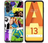 Funda Silicona para Samsung Galaxy A13 4G diseño Comic Dibujos